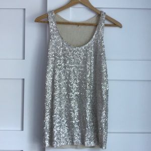 Sequin tank top